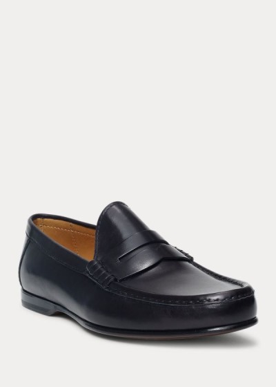 Ralph Lauren Chalmers Calfskin Penny Loafers Herre Danmark (JLZYX8506)